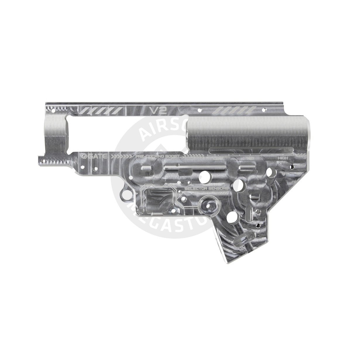 Gate EON V2 Gearbox Shell Rev. 2 - Silver | Airsoft Megastore